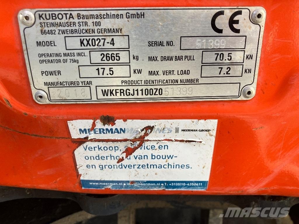Kubota KX 027-4 Miniexcavadoras
