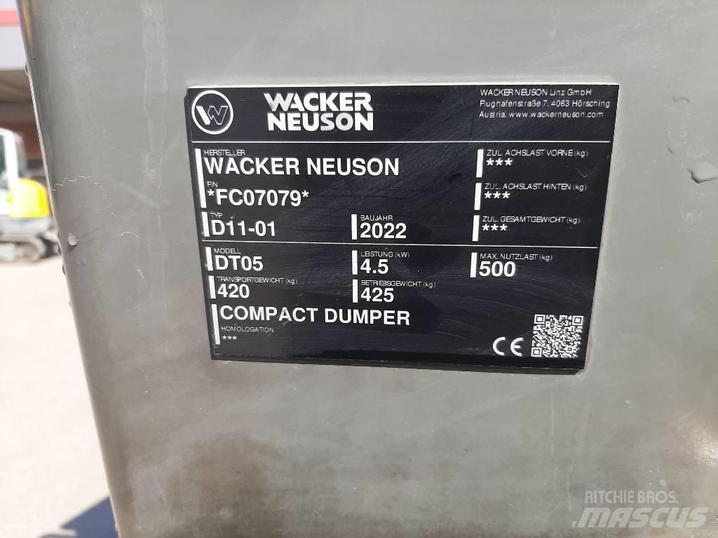 Wacker Neuson DT05 Camiones de volteo sobre orugas