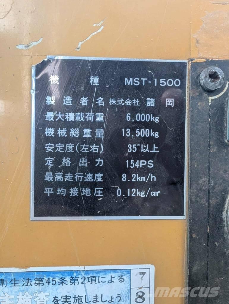 Morooka MST 1500 Camiones de volteo sobre orugas