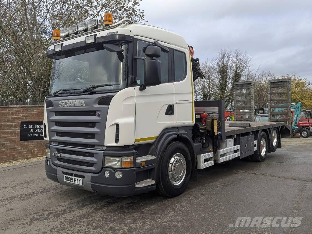 Scania G 480 Camiones de superficie plana/cabrestantes