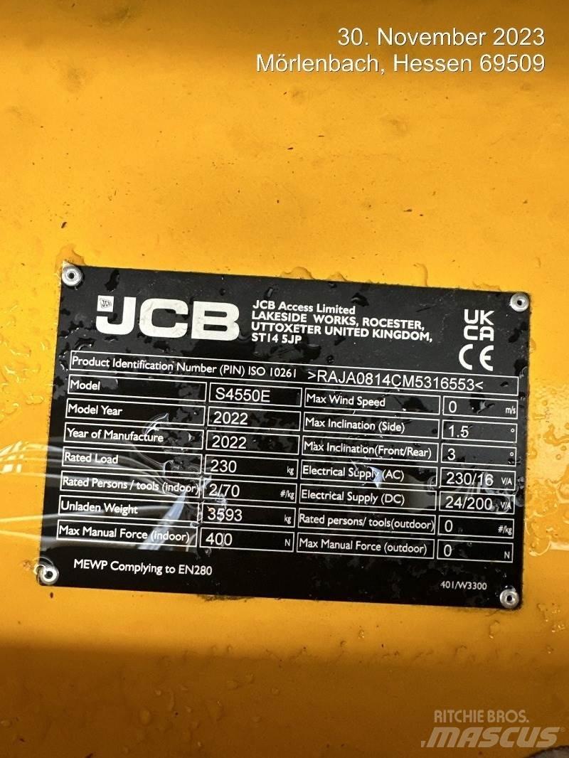 JCB S4550E Plataformas tijera