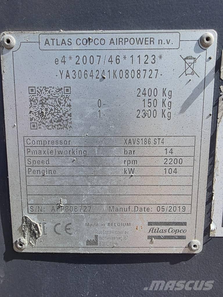 Atlas Copca XAVS186 Amplificadores de aire