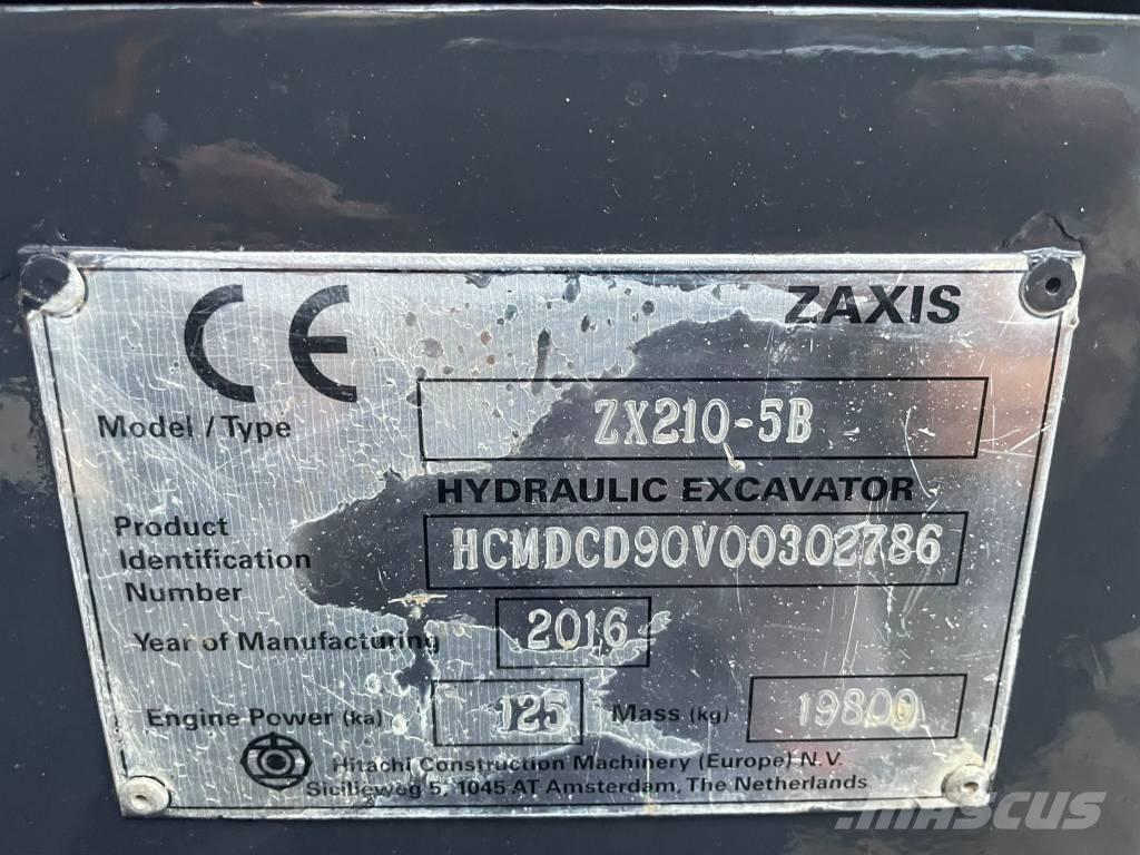 Hitachi ZX 210 LC-5B Excavadoras sobre orugas