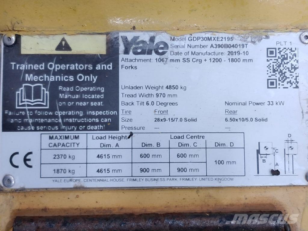 Yale GDP30MXE2195 Camiones diesel
