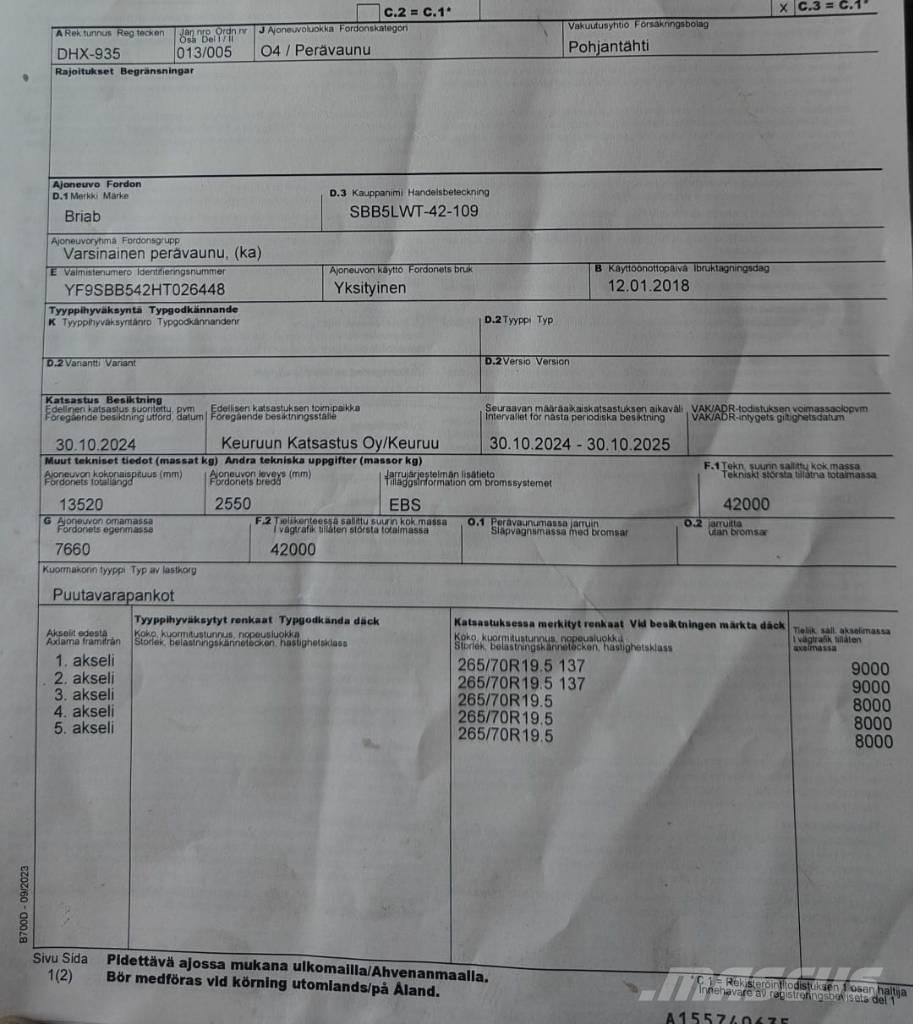 Briab SBB5LWT-42-109 Maderas