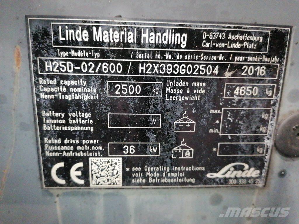 Linde H25D-02/600 Camiones LPG