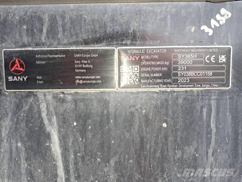 Sany SY 365 H Excavadoras sobre orugas