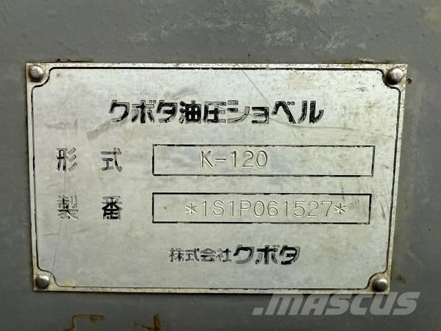 Kubota K-120 Excavadoras sobre orugas