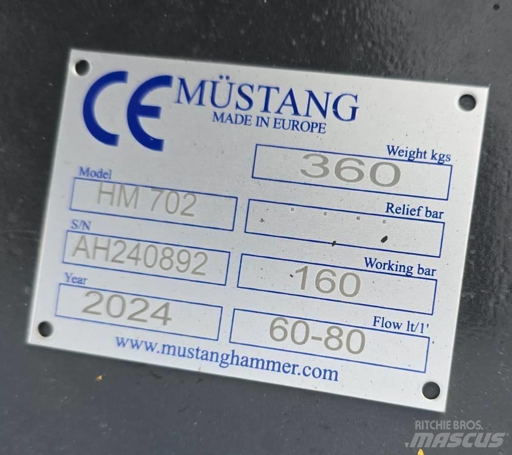 Mustang HM702 Martillos hidráulicos