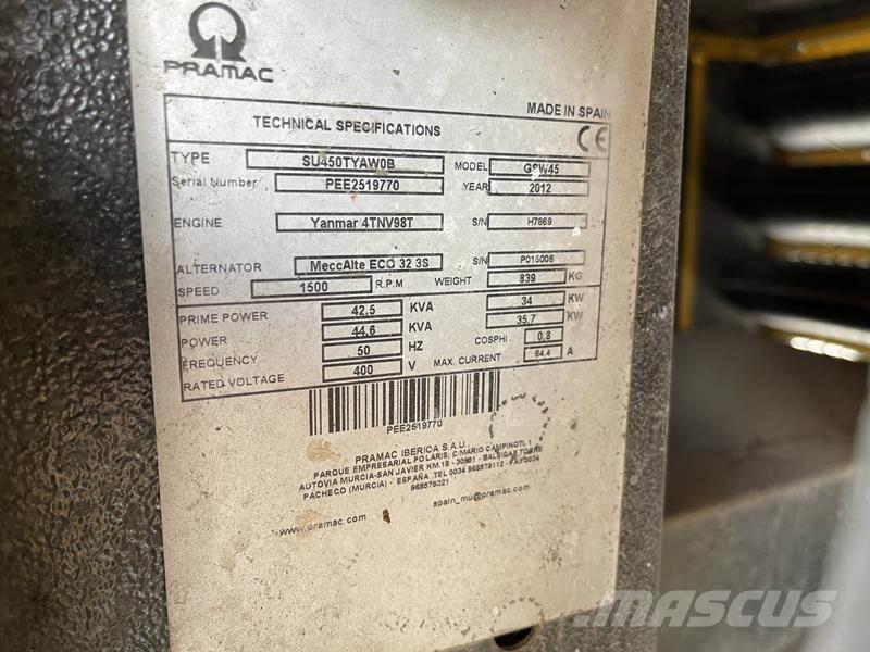 Pramac GSW 45 Generadores diésel