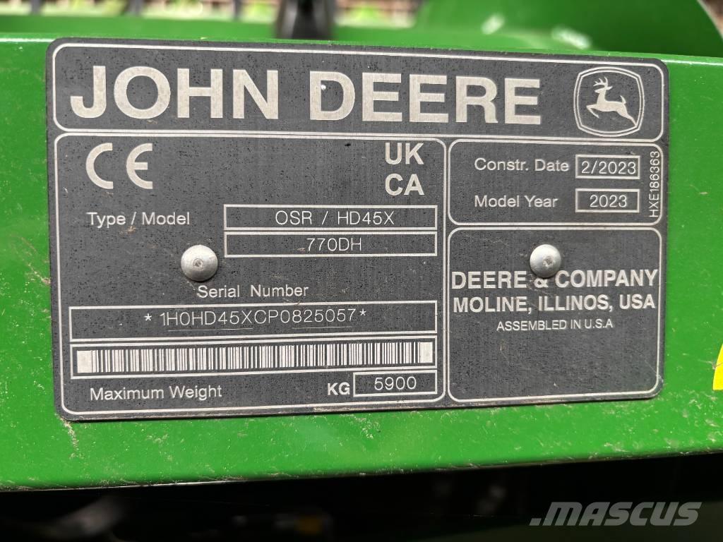 John Deere X9 1000 Cosechadoras combinadas