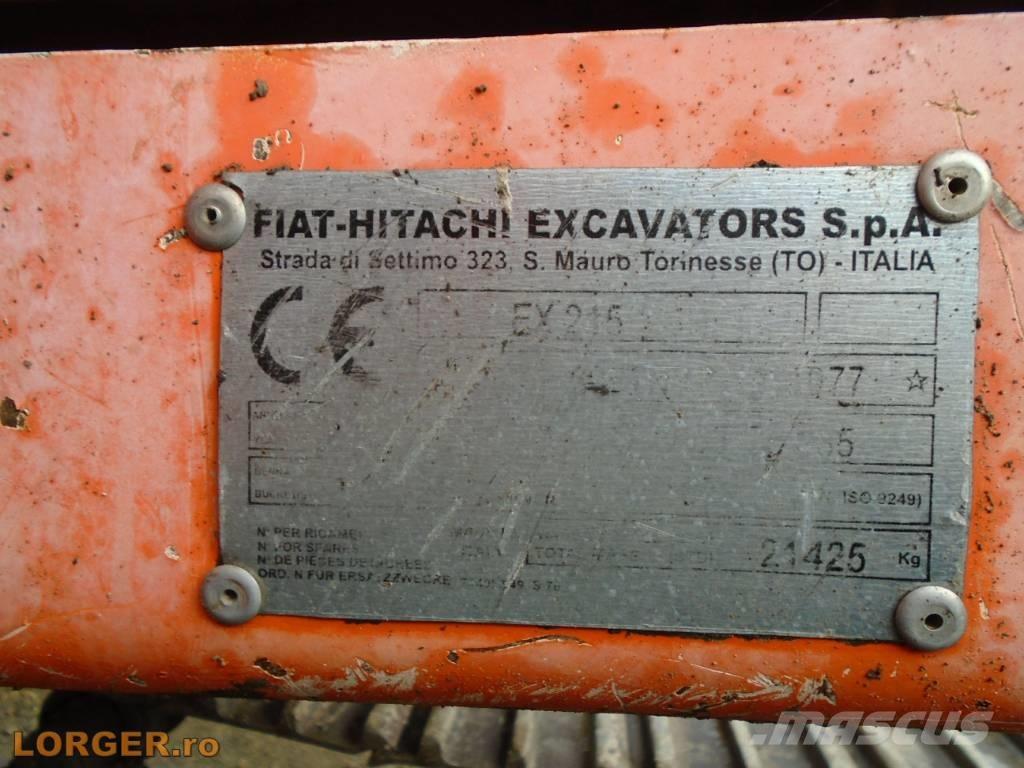 Fiat-Hitachi EX 215 Excavadoras sobre orugas