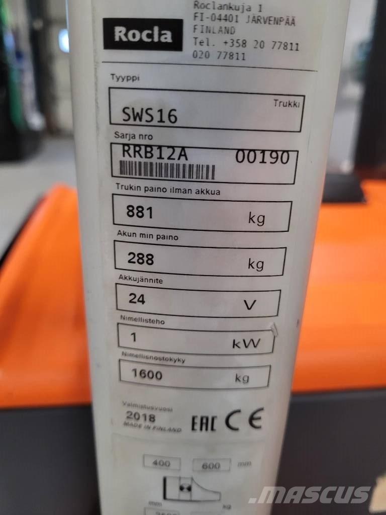 Rocla SWS 16 Montacargas manual