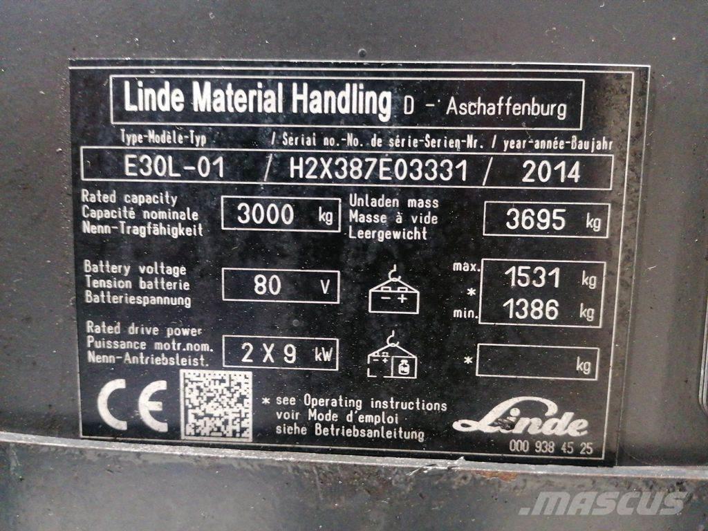 Linde E30L-01 Carretillas de horquilla eléctrica