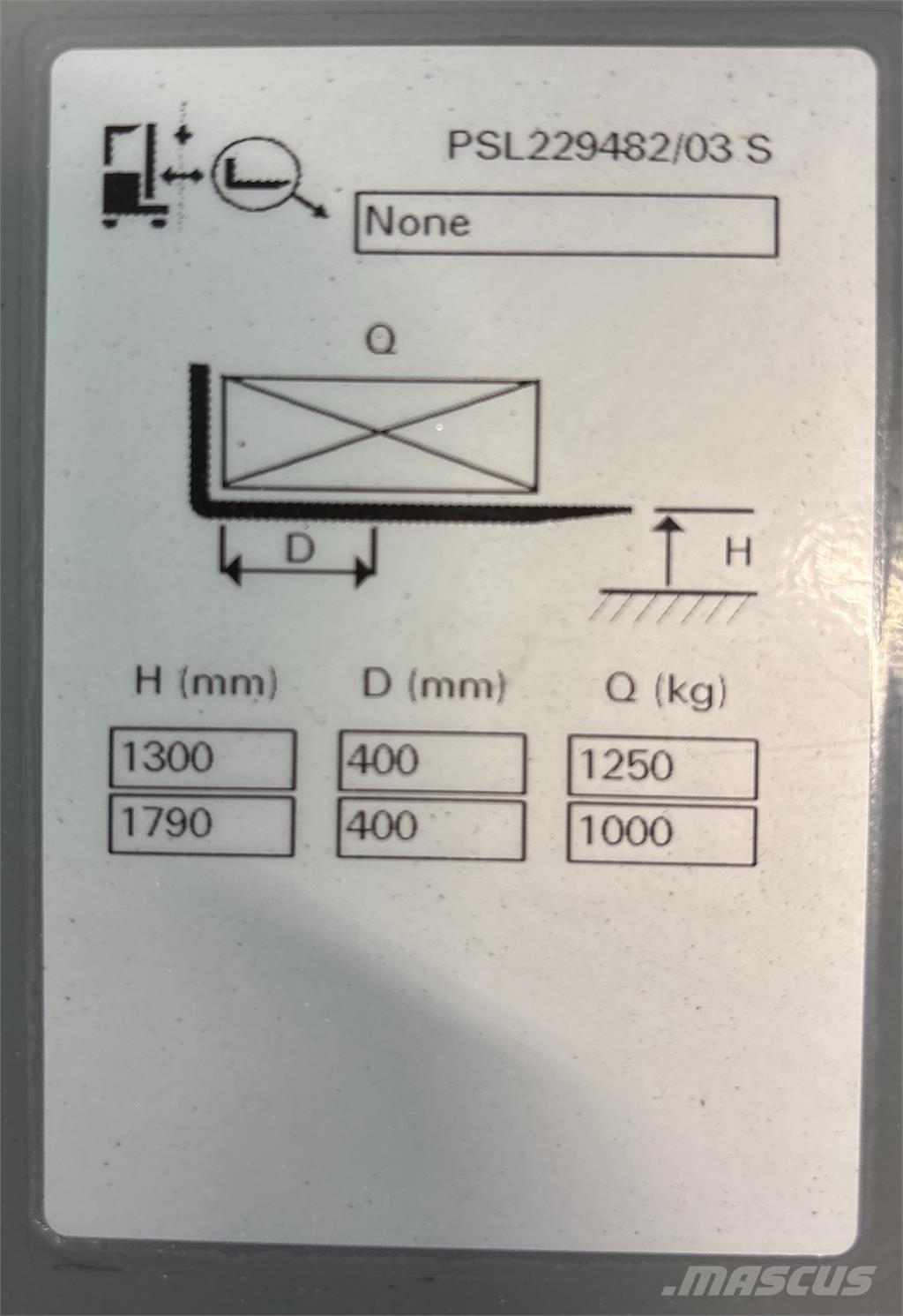 Atlet PSL125 Montacargas manual