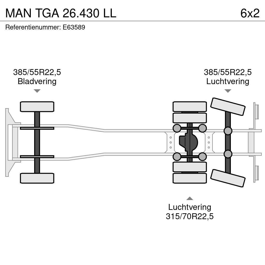 MAN TGA 26.430 LL Camiones elevadores de gancho
