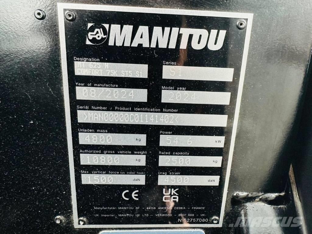 Manitou MT 625 H Carretillas telescópicas