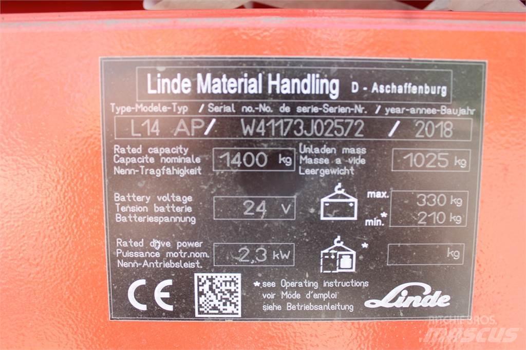 Linde L14APi Montacargas manual