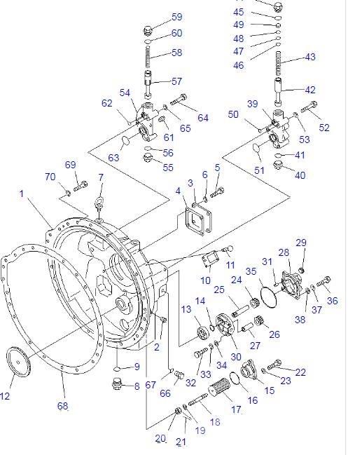 Komatsu D85A-21 Transmisiones