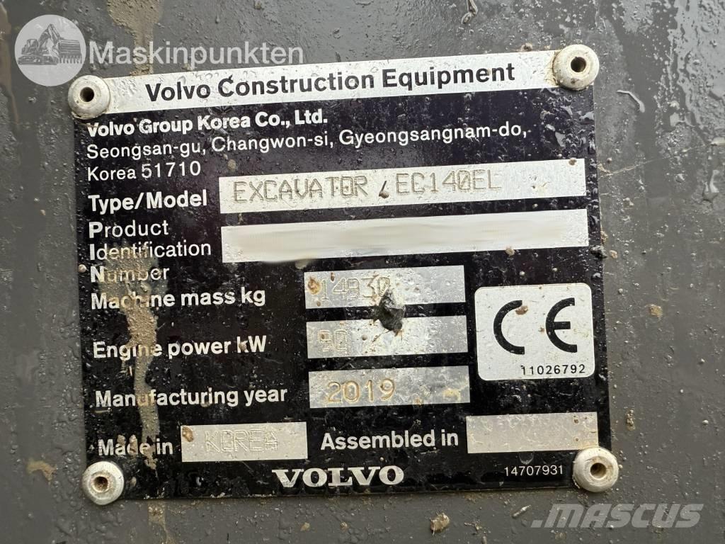 Volvo EC 140 EL Excavadoras sobre orugas