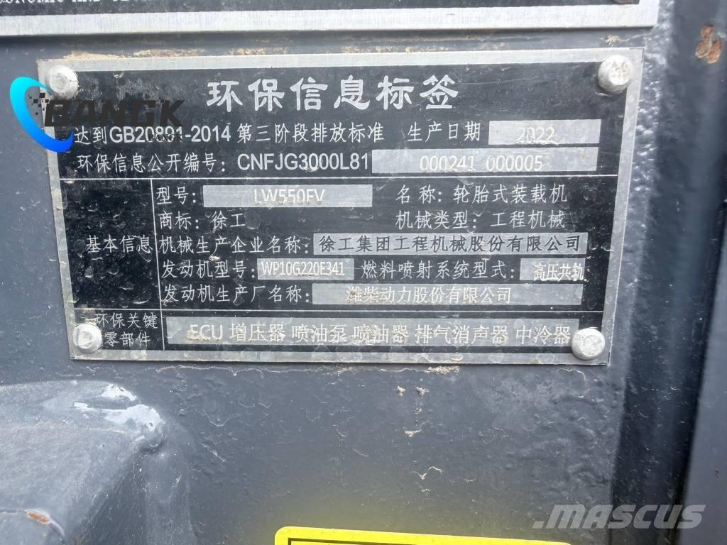 XCMG LW550F Cargadoras sobre ruedas