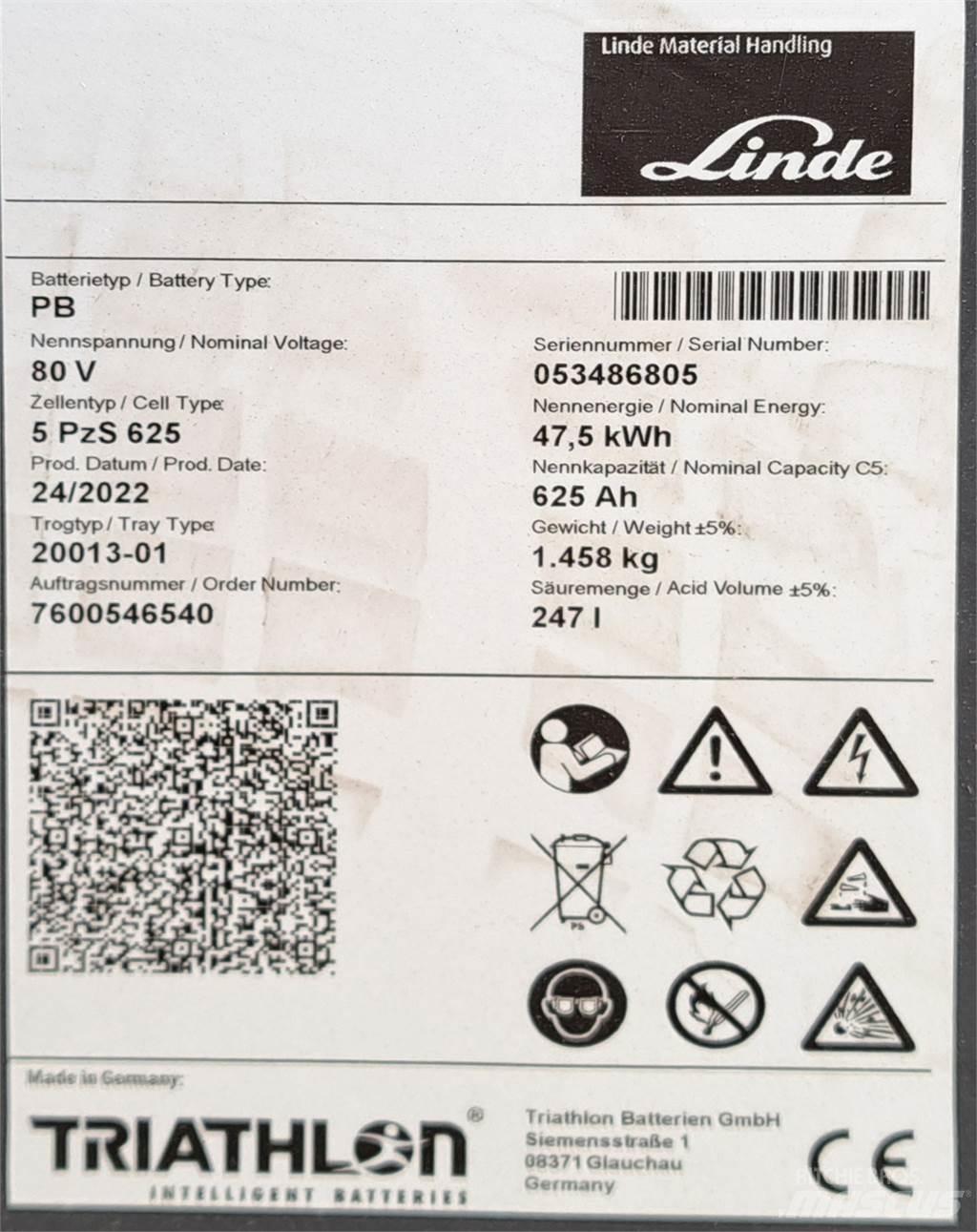 Linde E35L Carretillas de horquilla eléctrica