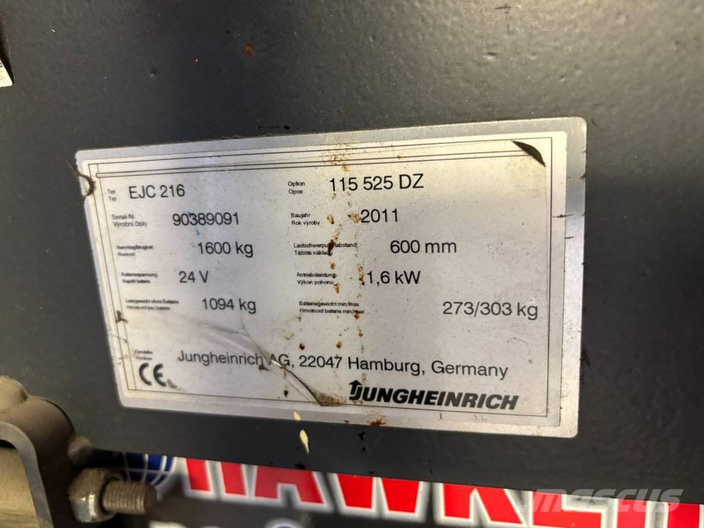 Jungheinrich EJC216 Montacargas manual