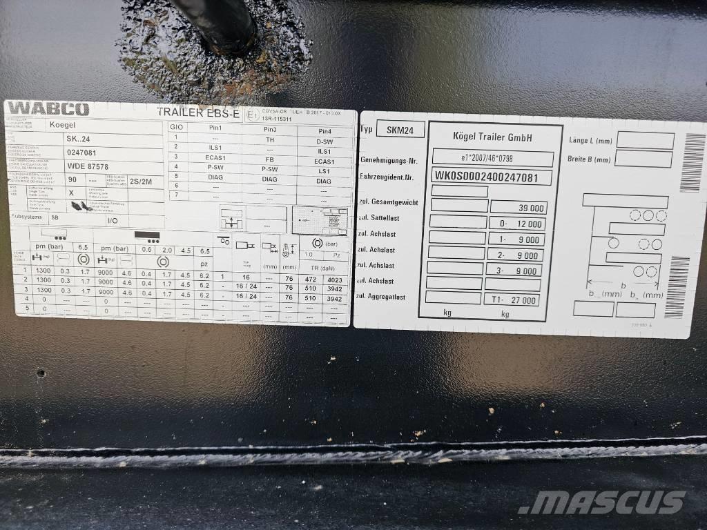 Kögel SKM24 Semirremolques de volteo