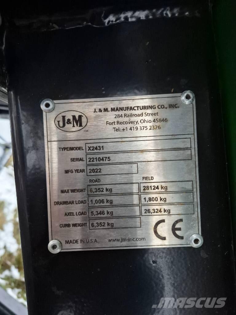 J&M X2431 Carros de trasladar grano