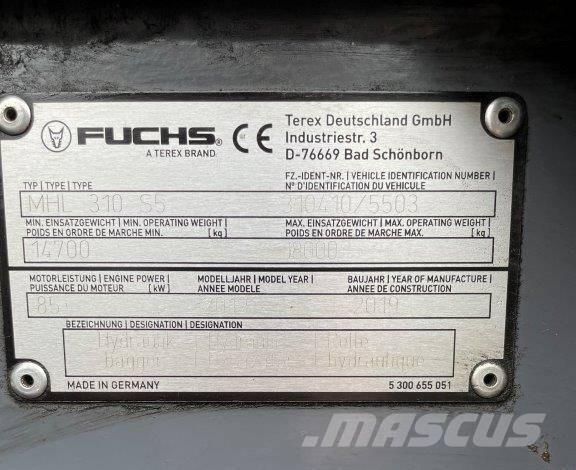 Fuchs MHL 310 Manejadores de residuos industriales