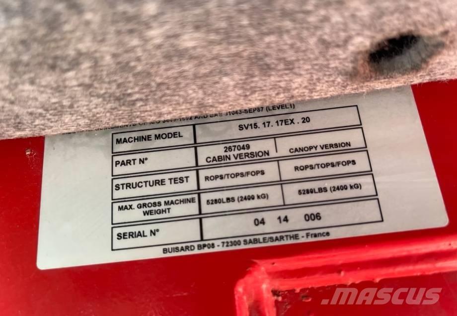 Yanmar SV15 Miniexcavadoras