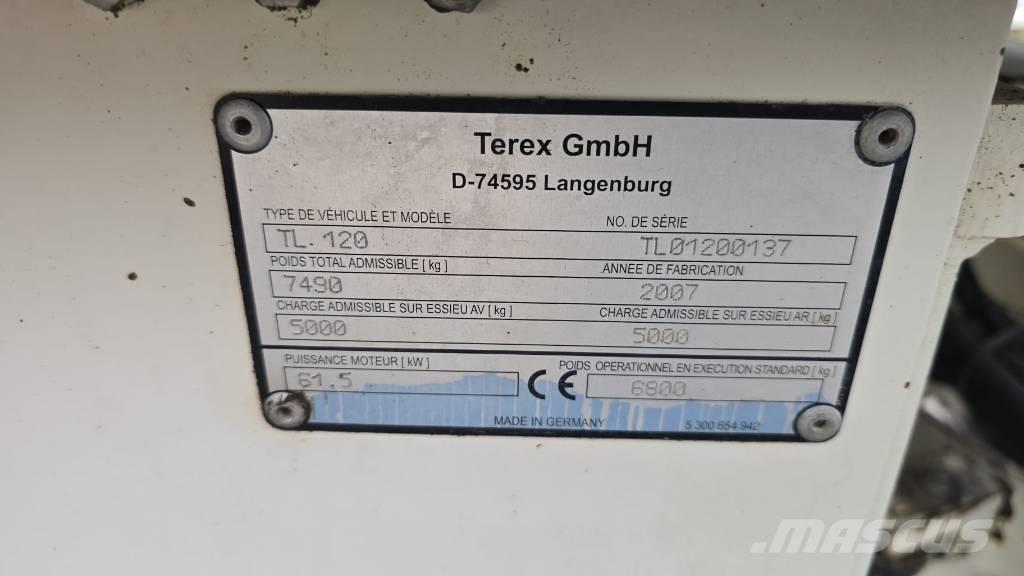Terex TL 120 Cargadoras sobre ruedas