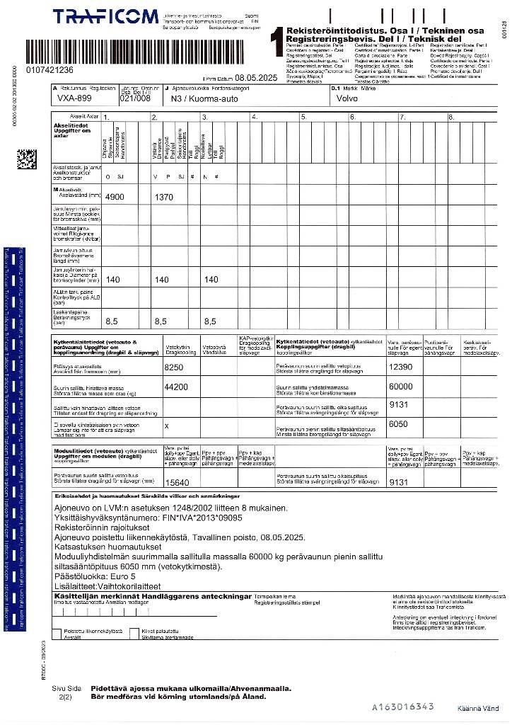 Volvo FM-11 Camiones portacontenedores