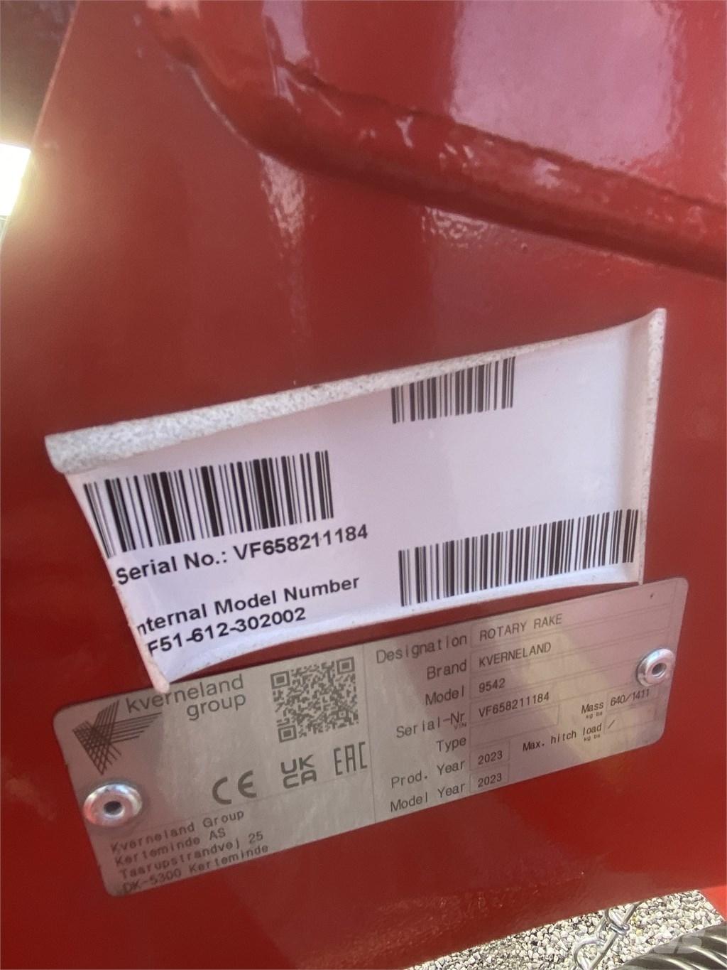 Kverneland 9542 Segadoras hileradoras