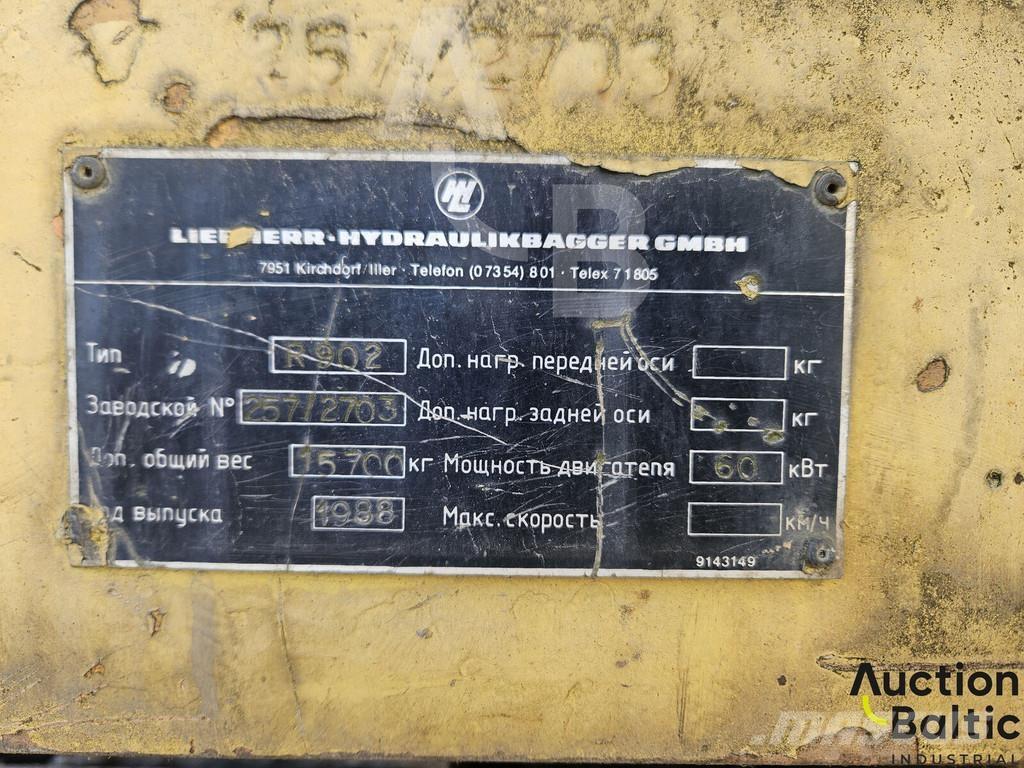 Liebherr R 902 Excavadoras sobre orugas