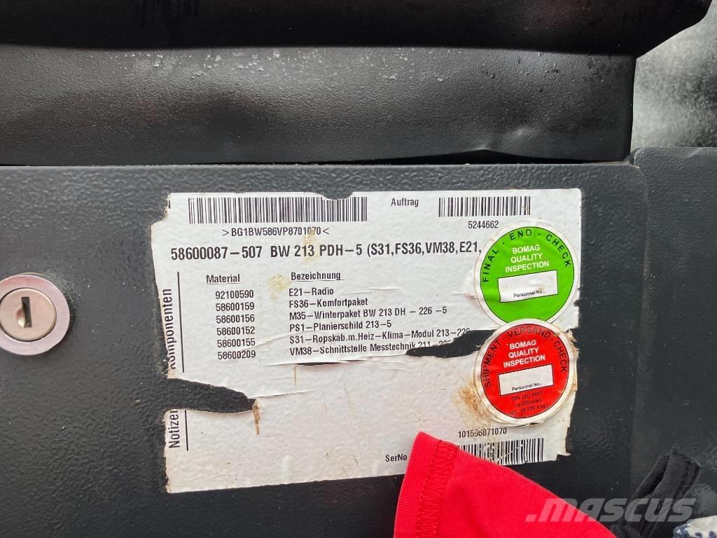 Bomag BW 213 PDH-5 Compactadoras de suelo