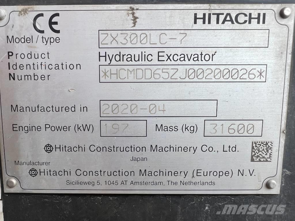 Hitachi ZX 300 LC-7 Excavadoras sobre orugas