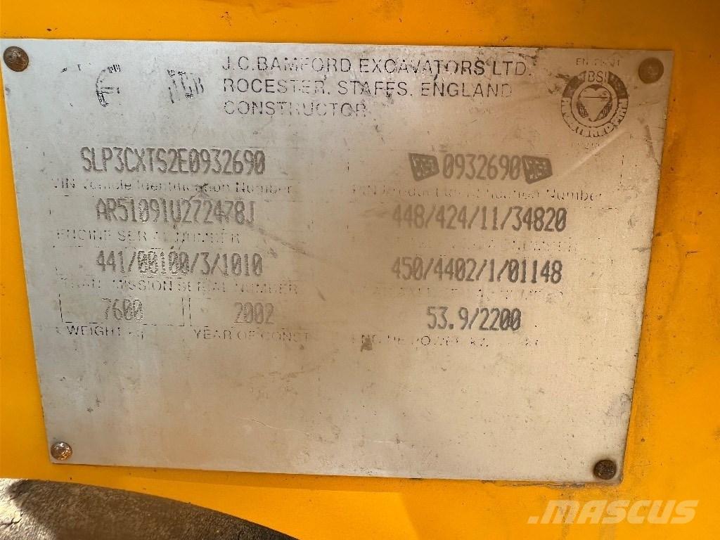 JCB 3 CX Retrocargadoras