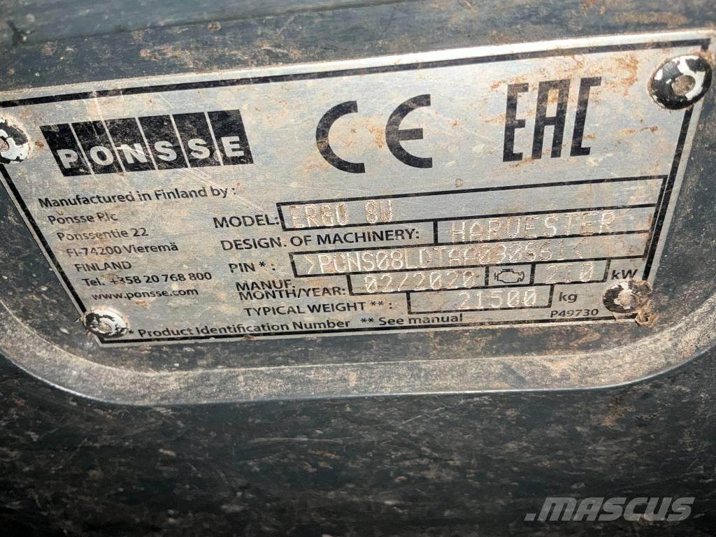 Ponsse ERGO 8W Cosechadoras