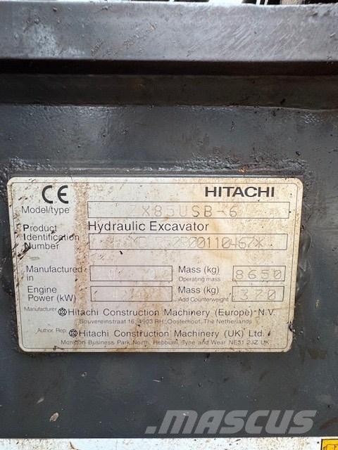 Hitachi ZX 85 USB-6 Excavadoras 7t - 12t