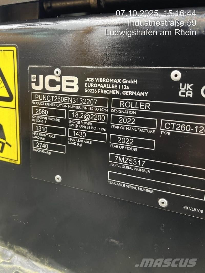 JCB CT260-120 Rodillos