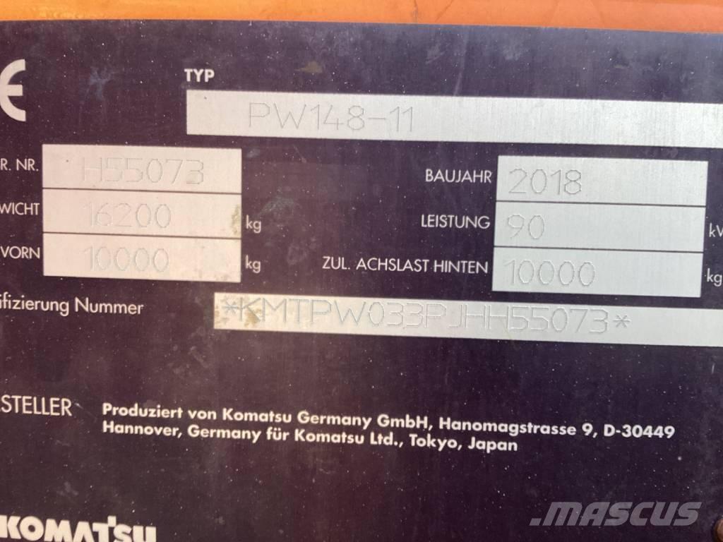Komatsu PW 148-11 Excavadoras de ruedas