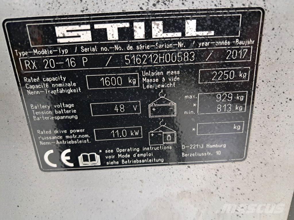 Still RX 20-16 P Carretillas de horquilla eléctrica