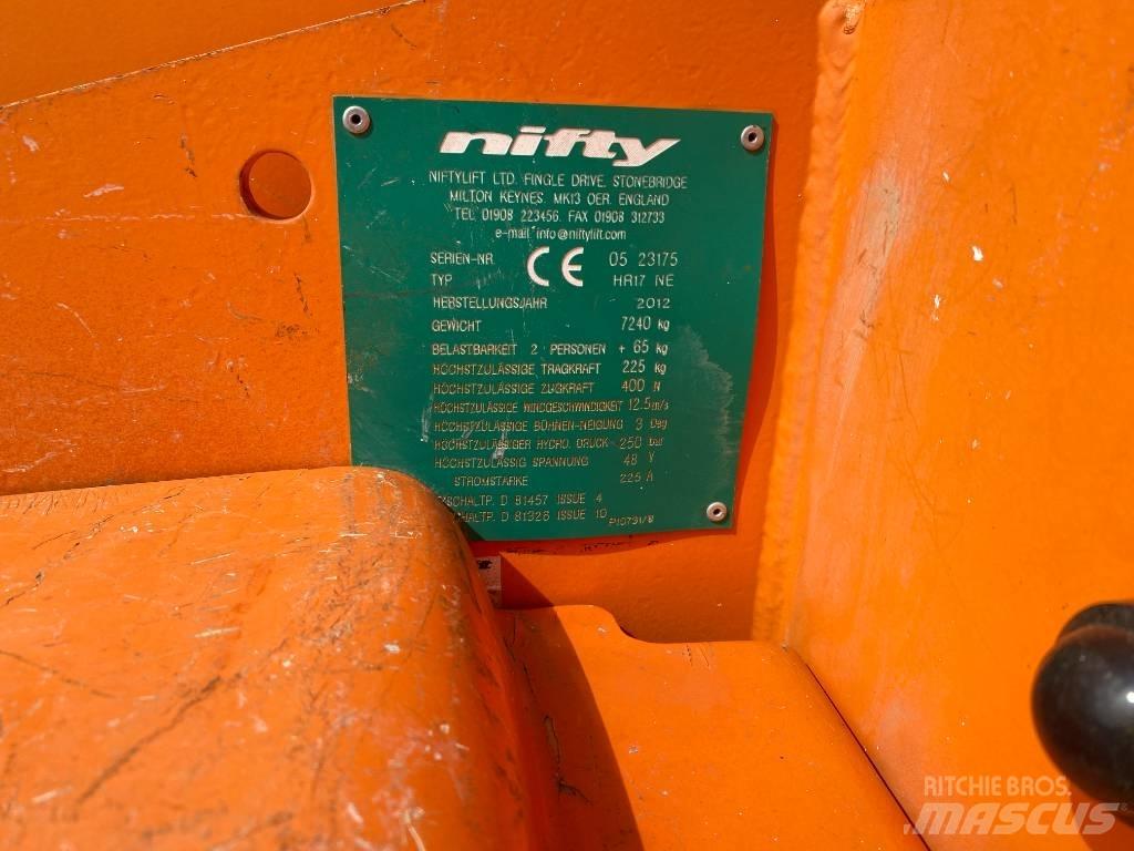 Niftylift HR 17NE Plataformas con brazo de elevación manual