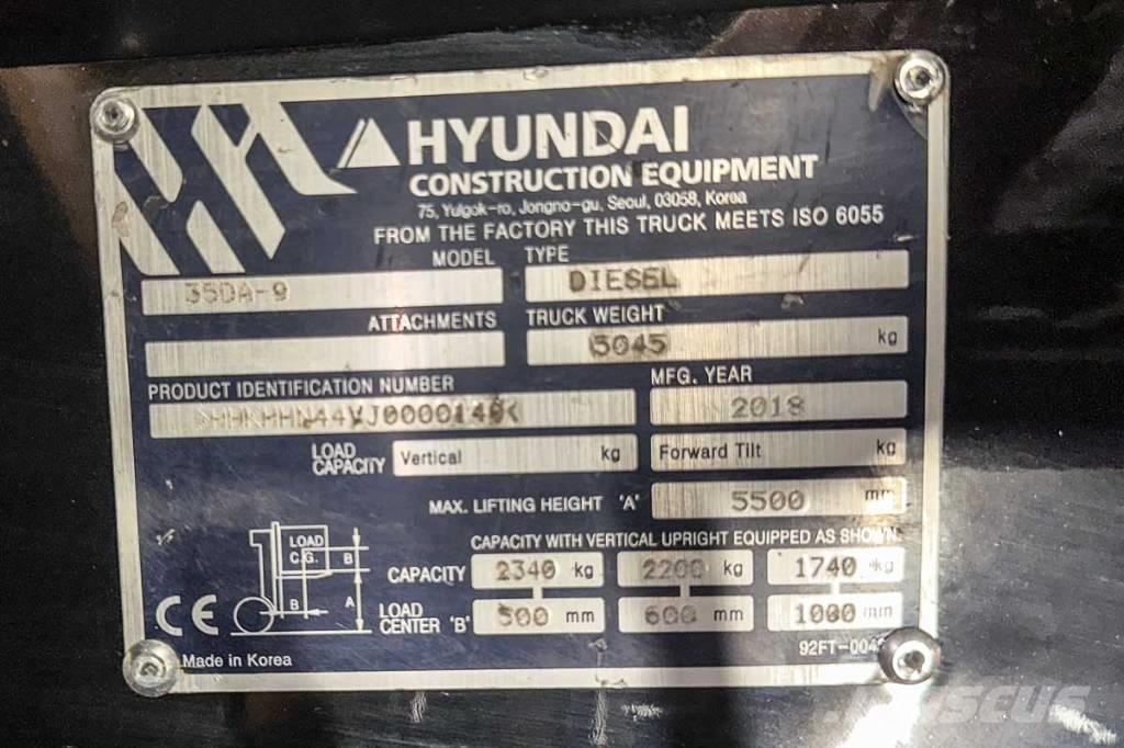 Hyundai 35 DA-9 Camiones diesel