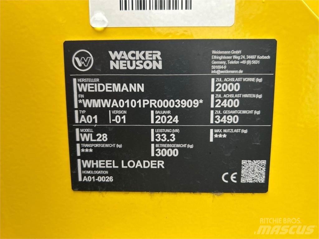 Weidemann WL28 Cargadoras sobre ruedas