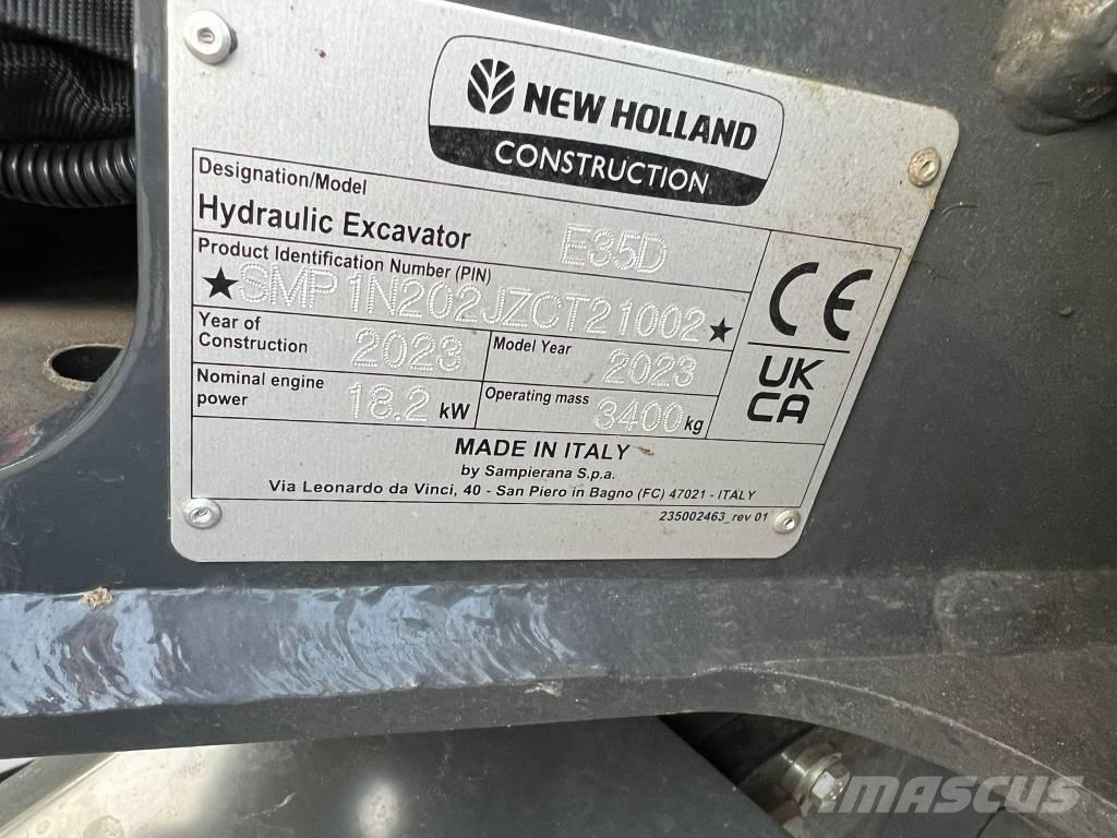 New Holland E 35 D Miniexcavadoras