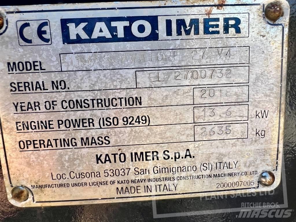 Kato HD27V4 Miniexcavadoras