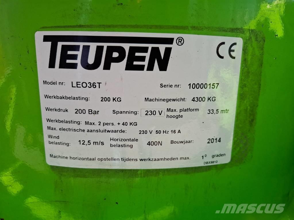 Teupen LEO36T Plataformas con brazo de elevación telescópico