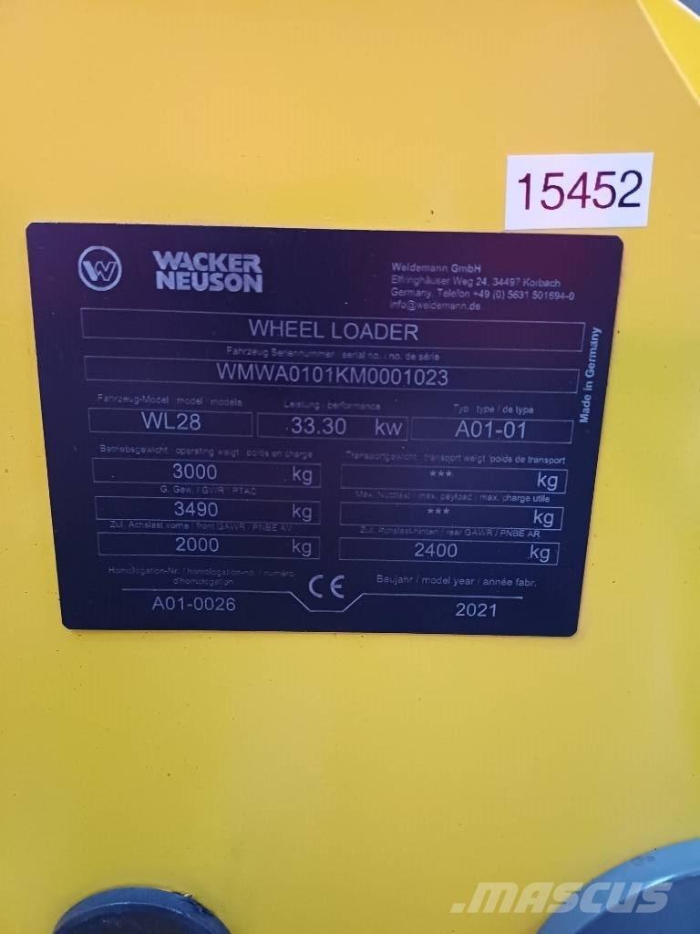 Wacker Neuson WL 28 Cargadoras sobre ruedas